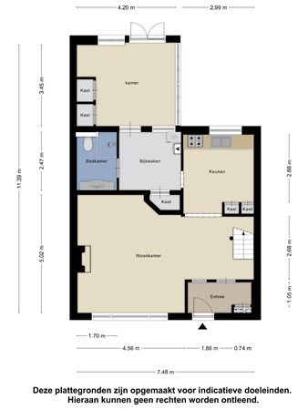 Floorplan - Steenbergseweg 93, 4671 BE Dinteloord