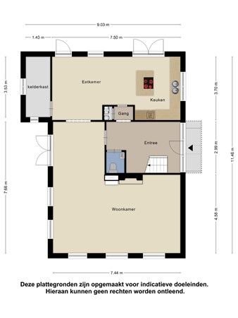 Floorplan - Johan Frisolaan 16, 4671 GG Dinteloord