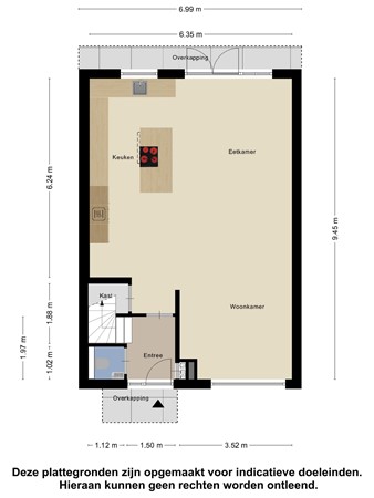 Floorplan - Groene Kruisstraat 112, 4671 EM Dinteloord