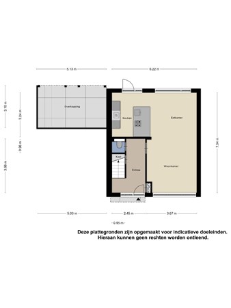 Floorplan - Helfrichstraat 18, 4671 AV Dinteloord