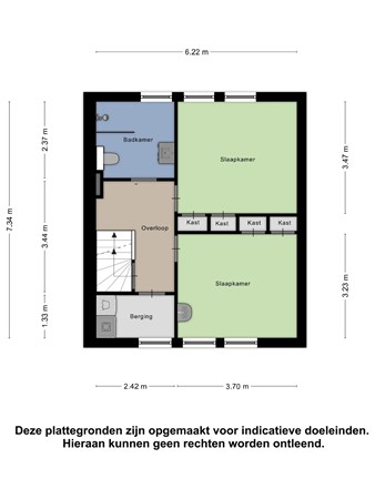 Floorplan - Helfrichstraat 18, 4671 AV Dinteloord