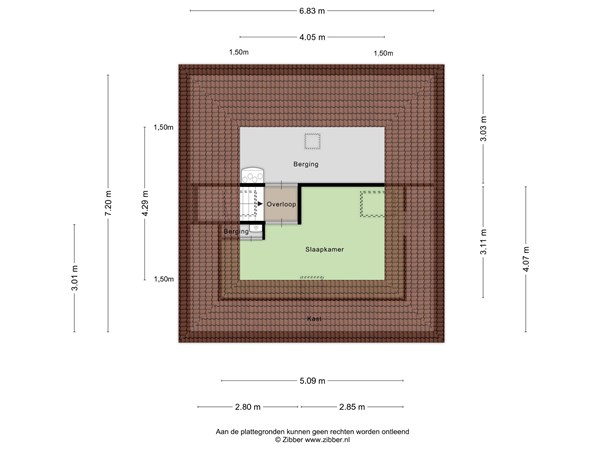 Floorplan - Koos Veraartstraat 16, 4652 AT Steenbergen
