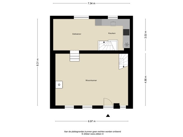 Floorplan - Boompjesdijk 8, 4671 PR Dinteloord