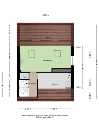 Floorplan - Zuideinde 18, 4671 BK Dinteloord