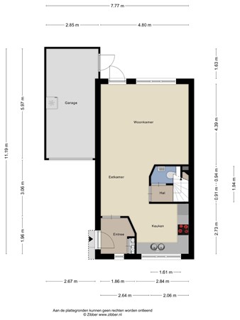 Floorplan - Panneman 14, 4651 WK Steenbergen