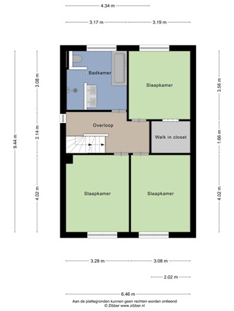 Floorplan - Karel Doormanstraat 51, 4671 AC Dinteloord