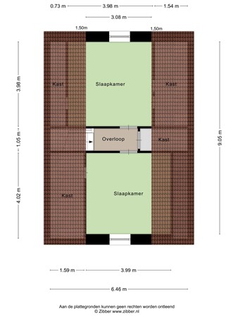 Floorplan - Karel Doormanstraat 51, 4671 AC Dinteloord
