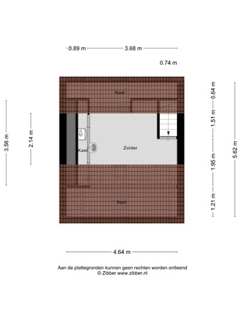 Floorplan - Westvoorstraat 44, 4671 CE Dinteloord