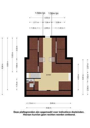 Floorplan - Philips Willemstraat 3, 4671 EX Dinteloord