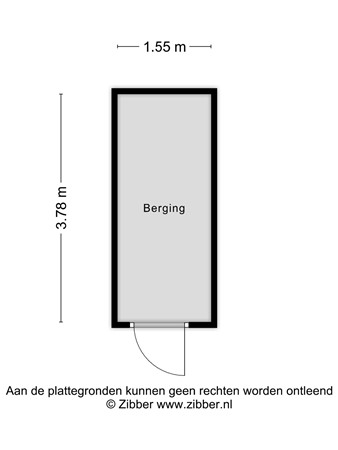 Floorplan - Raadhuisplein 5E, 4671 DA Dinteloord