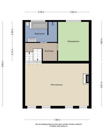Floorplan - Stoofdijk 60, 4671 CS Dinteloord