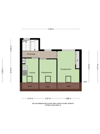 Floorplan - Stoofdijk 60, 4671 CS Dinteloord