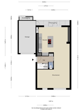 Floorplan - van Hogendorpstraat 4, 4671 KD Dinteloord