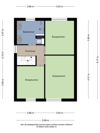 Floorplan - van Hogendorpstraat 4, 4671 KD Dinteloord