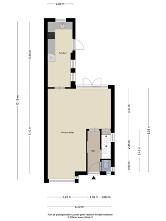 Floorplan - Steenbergseweg 94, 4671 BJ Dinteloord