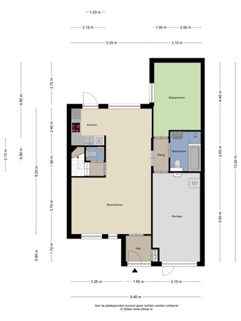 Floorplan - Lijnzaadstraat 6, 4671 KR Dinteloord