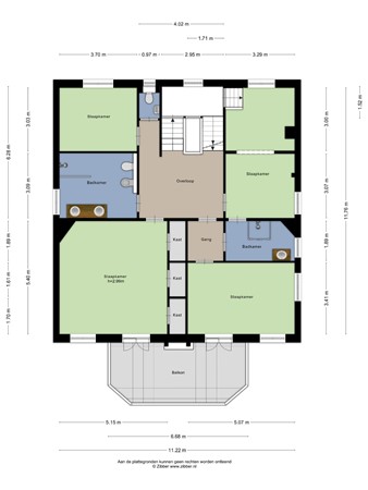 Floorplan - Havenweg 59, 4671 BT Dinteloord