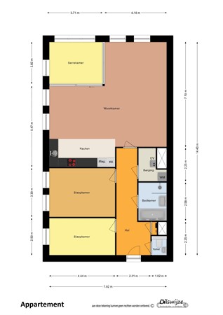 Europalaan 148, 9501 CX Stadskanaal - 22263VK002 appartement.jpg