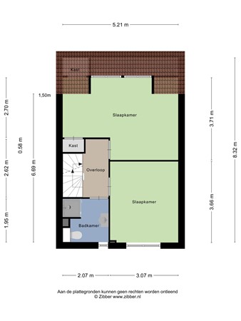 Zestienhovensekade 6, 3043 KV Rotterdam - 481373_2D_Eerste_verdieping_Zestienhovensekade_6_Rotterdam_02.jpg