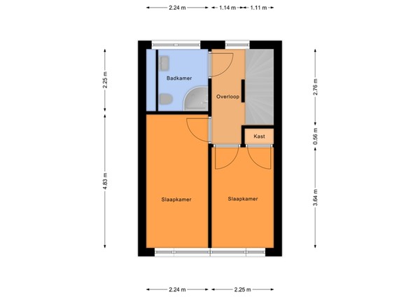 IJsselstraat 32, 3313 XR Dordrecht - Eerste verdieping - 2D.jpg