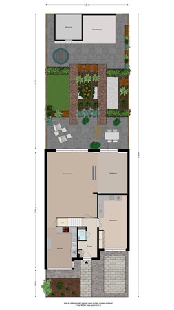 Meerwedesingel 37, 2993 RB Barendrecht - Begane Grond_Tuin_Meerwedesingel 37, Barendrecht_2D.jpg