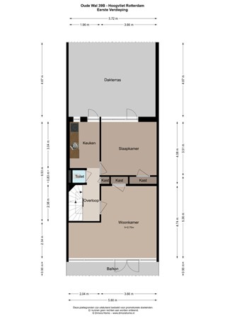 Oude Wal 39B, 3193 EM Hoogvliet Rotterdam - plattegrond 2.jpg