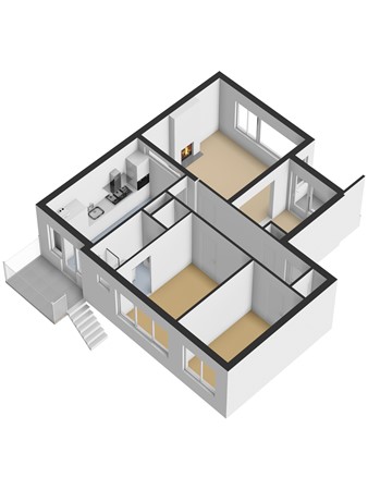 Grote Haarsekade 41A, 4205 VJ Gorinchem - 3D_Begane_Grond.jpg