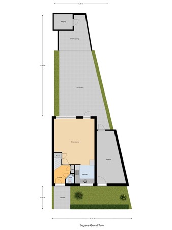 Marie Boddaertstraat 26, 4207 MA Gorinchem - Begane_Grond_Tuin.jpg
