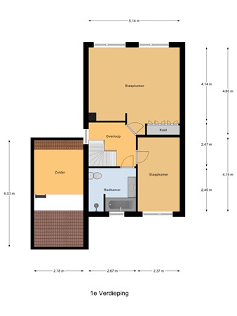 Belle Van Zuylenstraat 2, 4207 KG Gorinchem - 1e_Verdieping.jpg