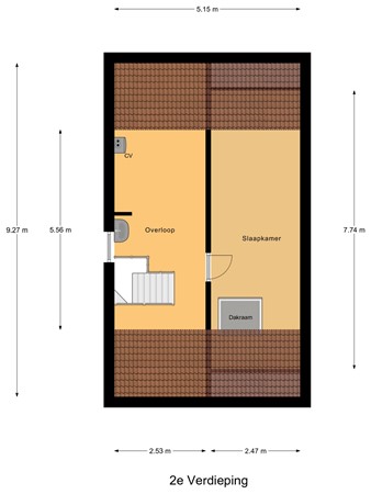 Belle Van Zuylenstraat 2, 4207 KG Gorinchem - 2e_Verdieping.jpg