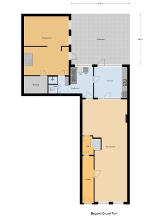 Boerenstraat 24, 4201 GB Gorinchem - Begane_Grond_Tuin.jpg