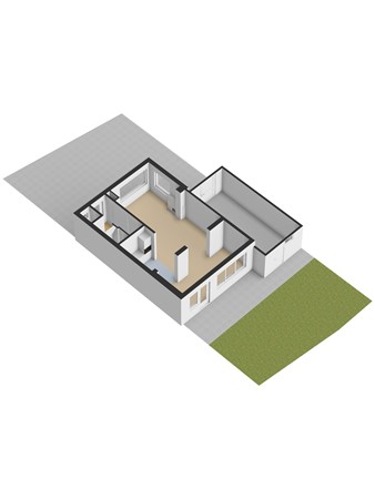 Schutskooi 3, 4205 PE Gorinchem - 3D_Begane_Grond_Tuin.jpg