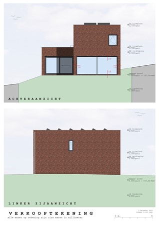 12e Septemberlaan 4, 6255 BA Noorbeek - Achter- en linkeraanzicht Noorbeek, 12e Septemberlaan 4