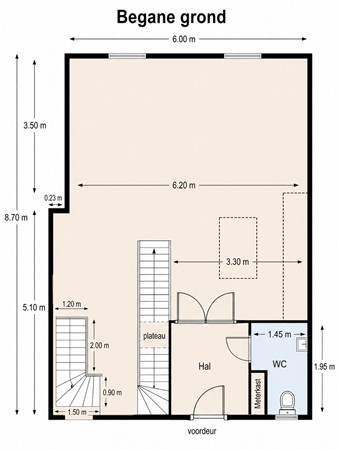 De Hut 8B, 6273 NA Ingber - De Hut 8B Ingber Plattegrond Begane grond.jpg