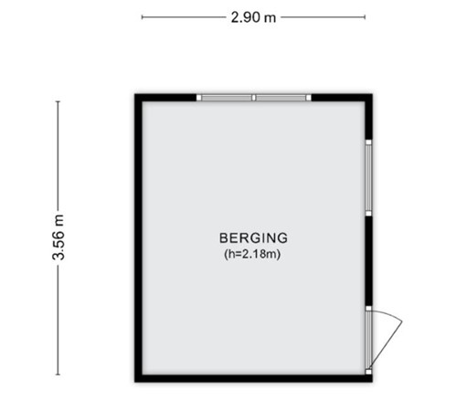 Krakelingweg 87, 3707 HS Zeist - Plattegrond schuurtje berging 2.jpg