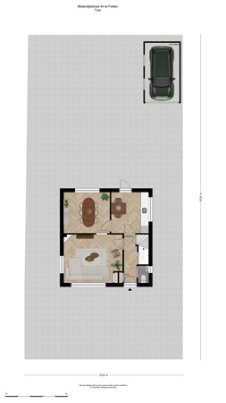 Bilderdijkstraat 44, 3881 WD Putten - Bilderdijkstraat 44 perceel.jpg