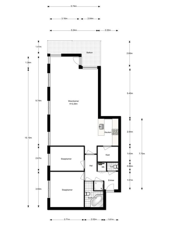 mediumsize floorplan