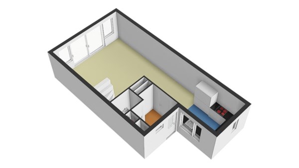 Loevestein 76, 3328 JL Dordrecht - begane grond 3D.jpg