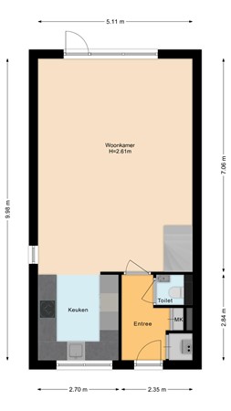 De Ritte 22, 3201 LE Spijkenisse - Begane grond.jpg
