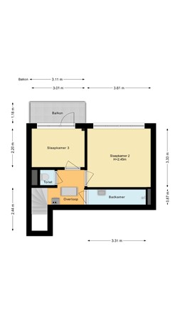 Cleyburchstraat 20B, 3039 DD Rotterdam - Tweede woonlaag.jpg