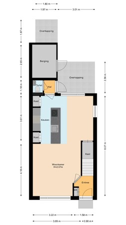 Trasmolen 2, 2995 CD Heerjansdam - Begane grond.jpg