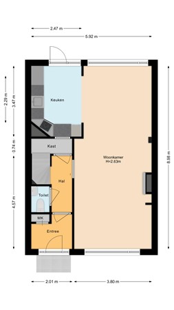 Papierbloem 9, 3068 AH Rotterdam - Begane grond.jpg