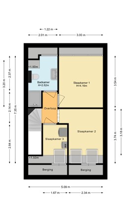 Den Otterleede 21, 2991 WV Barendrecht - Tweede woonlaag.jpg