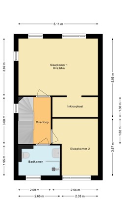 Gouman-Akker 19, 2994 BC Barendrecht - Eerste verdieping.jpg