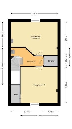 Gouman-Akker 19, 2994 BC Barendrecht - Tweede verdieping.jpg