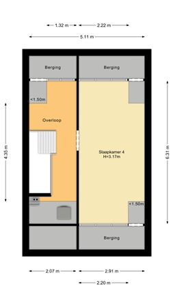 Paulinapolder 33, 2992 TZ Barendrecht - Tweede verdieping.jpg