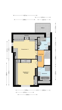 Sint Liduinaplein 4A, 3117 BL Schiedam - Tweede woonlaag.jpg