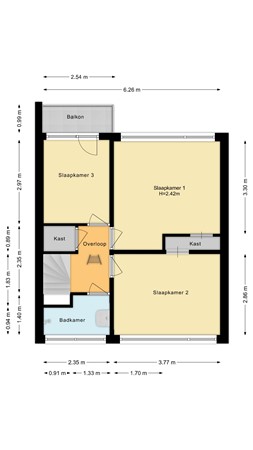 Willem de Goedeweg 1, 3331 KT Zwijndrecht - Eerste verdieping.jpg