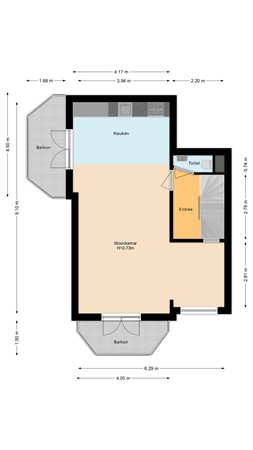 Sint Liduinaplein 4A, 3117 BL Schiedam - Eerste woonlaag.jpg