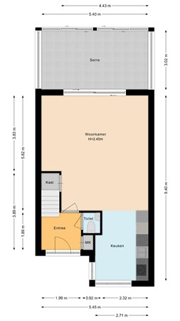 Banjohof 3, 2992 NA Barendrecht - Begane grond.jpg